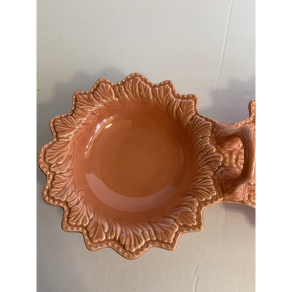 California Pottery Doranne Double Bowls With Handle Mid Century USA Vintage - Picture 4 of 10